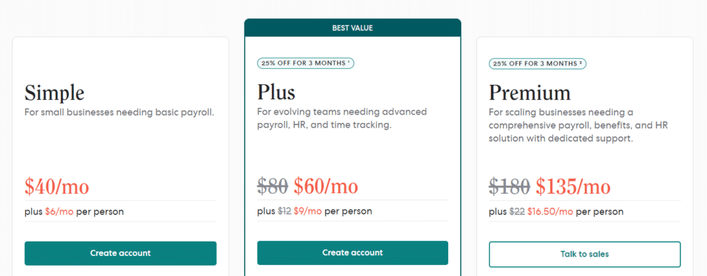 Gusto pricing 2024