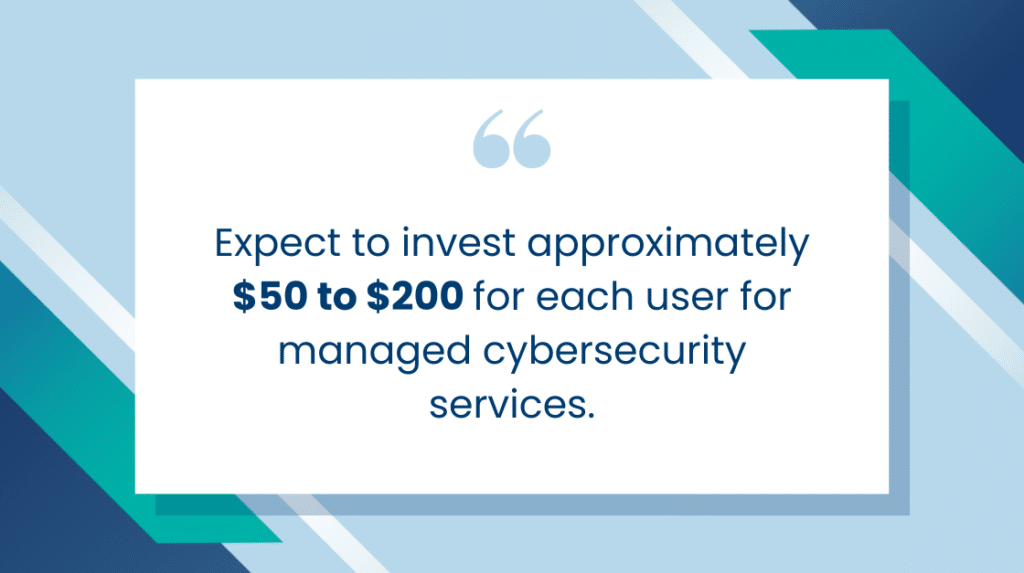Average cyber security pricing for small businesses