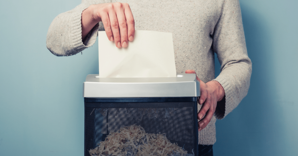 Shredding Documents