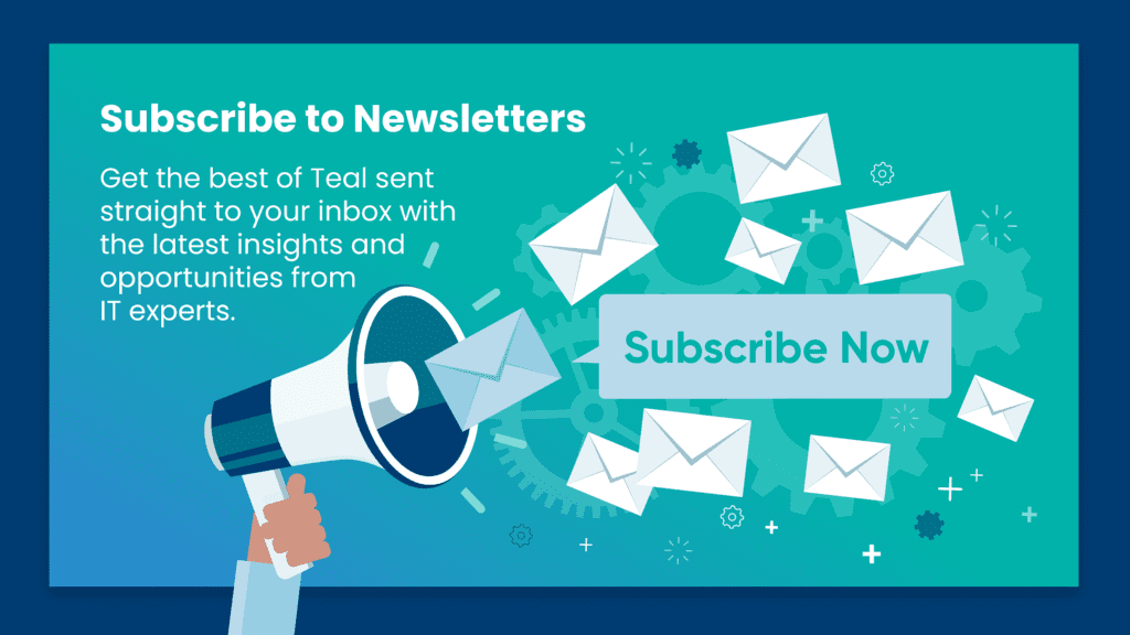 Teal newsletter subscribe General
